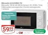 Aktuelle Backofen Angebote bei GLOBUS in Duisburg Aktuelles Mikrowelle mit Grill MWG 792 Angebot bei GLOBUS in Duisburg ab 1,29 €