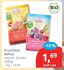 Kekse von Fruchtbar für 1,69 € bei budni im Angebot Kekse von Fruchtbar im aktuellen budni Prospekt