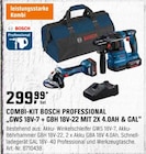 COMBI-KIT PROFESSIONAL GWS 18V-7 + GBH 18V-22 MIT 2X 4.0AH & GAL Angebote von Bosch bei OBI Potsdam für 299,99 €