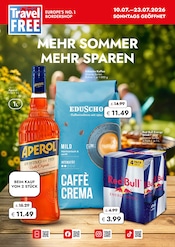 Red Bull im Travel FREE Prospekt in Dresden Aktueller Travel FREE Prospekt mit Red Bull, "MEHR SOMMER, MEHR SPAREN", Seite 1