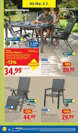 Gartentisch Angebot im aktuellen Lidl Prospekt auf Seite 38