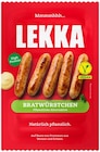 Vegane Bratwürstchen von Lekka im aktuellen REWE Prospekt für 2,49 €