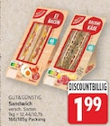 Ei Bacon Sandwich von Gut&Günstig für 1,99 € bei E center im Angebot Ei Bacon Sandwich von Gut&Günstig im aktuellen E center Prospekt