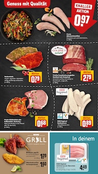 Fleisch im REWE Prospekt "Dein Markt" mit 32 Seiten (Duisburg)