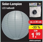 Solar-Lampion bei Zimmermann im Cloppenburg Prospekt für 1,99 €