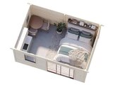Brico Dépôt Étoile-sur-Rhône - Promo Studio de jardin en épicéa brut 15 m² avec baie coulissante aluminium anthracite LYDIA Promo Studio de jardin en épicéa brut 15 m² avec baie coulissante aluminium anthracite LYDIA à 3 599,00 € dans le catalogue Brico Dépôt à Étoile-sur-Rhône