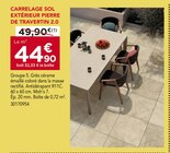 Gedimat Saint-Quentin - Promo CARRELAGE SOL EXTÉRIEUR PIERRE DE TRAVERTIN 2.0 Promo CARRELAGE SOL EXTÉRIEUR PIERRE DE TRAVERTIN 2.0 à 44,90 € dans le catalogue Gedimat à Saint-Quentin