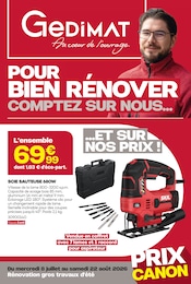 Promos Bricolage dans le catalogue "POUR BIEN RÉNOVER COMPTEZ SUR NOUS..." de Gedimat Bricolage en promo dans le catalogue Gedimat à la page 1