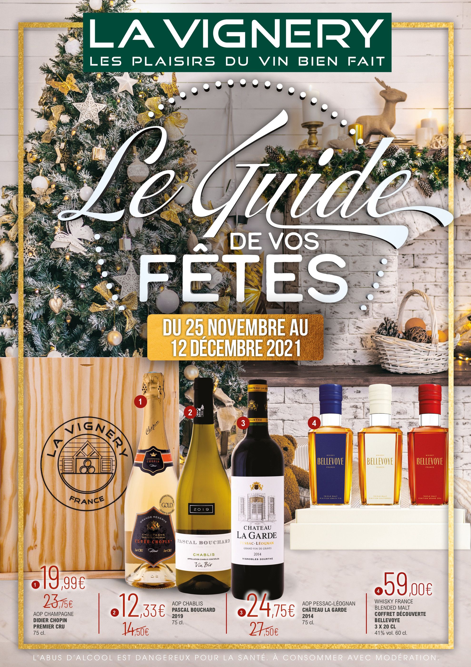 Catalogue La Vignery à La Fontonne, avec 32 pages Prospectus La Vignery à La Fontonne, "Le guide de vos fêtes", 32 pages, 25/11/2021 - 12/12/2021