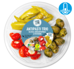 Antipasti Trio im Angebot bei Penny in Düsseldorf Antipasti Trio Angebote von Food For Future bei Penny Düsseldorf für 2,49 €