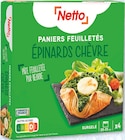 Paniers feuilletés épinards chèvre surgelés x4 - NETTO dans le catalogue Netto