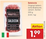 Salsiccia von Martelli für 1,99 € bei Netto Marken-Discount im Angebot Salsiccia von Martelli im aktuellen Netto Marken-Discount Prospekt
