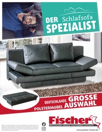 Polstermöbel Fischer Prospekt: Der Schlafsofa Spezialist, 12 Seiten, 24.09.2023 - 01.10.2023