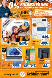Aktueller expert Gröblinghoff Prospekt mit Fernseher, "0% FINANZIERUNG MIT UNSERER KUNDENKARTE", Seite 1