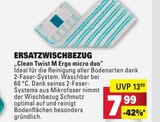 Clean Twist M Ergo micro duo Ersatzwischbezug Angebote bei Marktkauf Bietigheim-Bissingen für 7,99 €