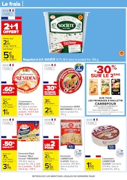 Prix et réduction Camembert dans le prospectus Carrefour en cours Offre Camembert dans le catalogue Carrefour du moment à la page 44
