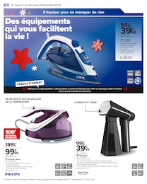 Prix et réduction Centrale Vapeur dans le prospectus Carrefour en cours Offre Centrale Vapeur dans le catalogue Carrefour du moment à la page 12