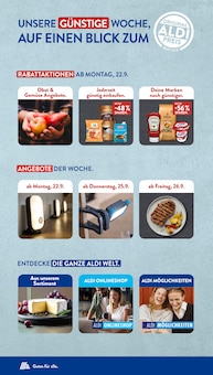 ALDI SÜD Prospekt der Woche "Gutes für Alle." Seite 2, 20.09.2025 bis 27.09.2025 für Bad Rodach Aktueller ALDI SÜD Prospekt "Gutes für Alle." Seite 2 von 46 Seiten für Bad Rodach