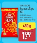 Erdnussflips XXL von Sun Snacks für 1,99 € bei ALDI Nord im Angebot Erdnussflips XXL von Sun Snacks im aktuellen ALDI Nord Prospekt