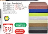 Jersey-Spannbetttuch Angebote von OHO bei GLOBUS Saarbrücken für 5,99 €