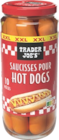 Saucisses pour hot dogs - TRADER JOE’S en promo à 4,99 € chez Aldi Saucisses pour hot dogs - TRADER JOE’S dans le catalogue Aldi