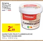 Garniture pour Flammekueche Traiteur Schneider - Schneider à 2,49 € dans le catalogue Intermarché