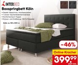 Aktuelles Boxspringbett Köln Angebot bei Netto Marken-Discount in Aachen ab 399,99 €