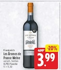Wein von Les Arômes de France für 3,99 € bei E center im Angebot Wein von Les Arômes de France im aktuellen E center Prospekt