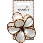 Haarklammer Blume, weiß-braun von ebelin für 2,75 € bei dm-drogerie markt im Angebot Haarklammer Blume, weiß-braun von ebelin im aktuellen dm-drogerie markt Prospekt