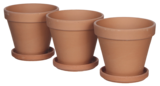 Bazarland Miramas - Promo Lot de 3 pots "Stan" + soucoupes Promo Lot de 3 pots "Stan" + soucoupes à 4,99 € dans le catalogue Bazarland à Miramas