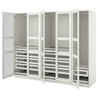Schrankkombination weiß/weiß Glas 250x60x201 cm im Angebot bei IKEA in Homburg Schrankkombination weiß/weiß Glas 250x60x201 cm Angebote von PAX / TYSSEDAL bei IKEA Homburg für 1.650,00 €
