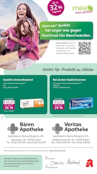 Aktueller mea - meine apotheke Prospekt "Unsere Oktober-Angebote" Seite 1 von 4 Seiten für Süßen