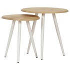 BEISTELLTISCHSET Eiche massiv rund Eichefarben im Angebot bei XXXLutz in Kaiserslautern BEISTELLTISCHSET Eiche massiv rund Eichefarben Angebote von Landscape bei XXXLutz Kaiserslautern für 179,00 €