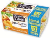 Dessert fruitier sans sucres ajoutés - CHARLES & ALICE à 1,30 € dans le catalogue Super U