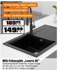 Miló Einbauspüle 'Luxuria 86' im Angebot bei OBI in Fulda Miló Einbauspüle 'Luxuria 86' Angebote bei OBI Fulda für 149,99 €