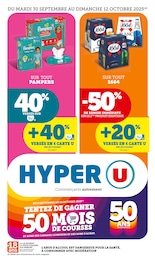 Prospectus Hyper U, "Hyper U" à Duisans et alentours, 48 pages, 30/09/2025 - 12/10/2025 Catalogue Hyper U "Hyper U" à Duisans et alentours, 48 pages, 30/09/2025 - 12/10/2025