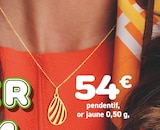 pendentif or jaune 0,50 g à E.Leclerc dans Lesdins