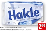 Toilettenpapier Klassisch Angebote von Hakle bei EDEKA Heilbronn für 2,99 €
