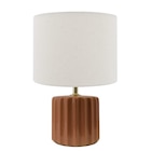 Lampe céramique rouge - CARREFOUR HOME dans le catalogue Carrefour
