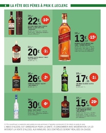 Prix et réduction Whisky dans le prospectus E.Leclerc en cours Offre Whisky dans le catalogue E.Leclerc du moment à la page 6