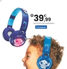 STITCH - CASQUE 2 EN 1 SANS FIL ET FILAIRE LUMINEUX - LEXIBOOK en promo chez JouéClub Troyes à 39,99 €