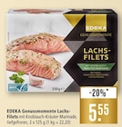 Genussmomente Lachs-Filets im Angebot bei Marktkauf in Ulm Genussmomente Lachs-Filets Angebote von EDEKA bei Marktkauf Ulm für 5,55 €