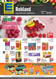EDEKA Prospekt der Woche "Wir lieben Lebensmittel!" Seite 1, 20.07.2026 bis 25.07.2026 für Beucha Aktueller EDEKA Prospekt "Wir lieben Lebensmittel!" Seite 1 von 4 Seiten für Beucha