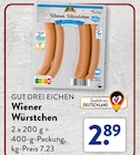 Wiener Würstchen Angebote von GUT DREI EICHEN bei ALDI SÜD Krefeld für 2,89 €