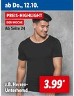 Herren-Unterhemd für 3,99 € bei Lidl im Angebot Herren-Unterhemd im aktuellen Lidl Prospekt