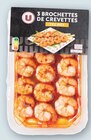 Brochettes de queues de crevettes cuites - U en promo chez U Express Versailles à 3,60 €