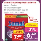 Geschirrspültabs im Angebot bei Netto Marken-Discount in Rheda-Wiedenbrück Geschirrspültabs Angebote von Somat bei Netto Marken-Discount Rheda-Wiedenbrück für 6,49 €