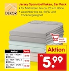 Aktuelles Jersey Spannbettlaken Angebot bei Netto Marken-Discount in Mönchengladbach ab 5,99 €
