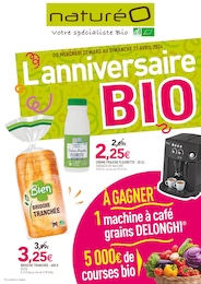Catalogue NaturéO "L'anniversaire BIO" à Lille et alentours, 20 pages, 27/03/2024 - 21/04/2024