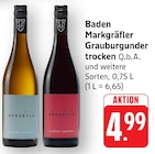 Baden Markgräfler Grauburgunder trocken Q.b.A. bei EDEKA im Bad Säckingen Prospekt für 4,99 €